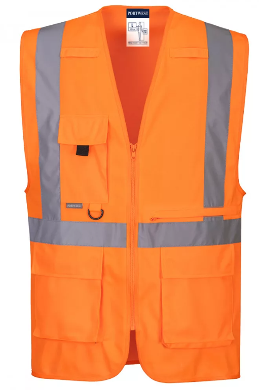 C357 - Hi-Vis Executive mellény tablet zsebbel